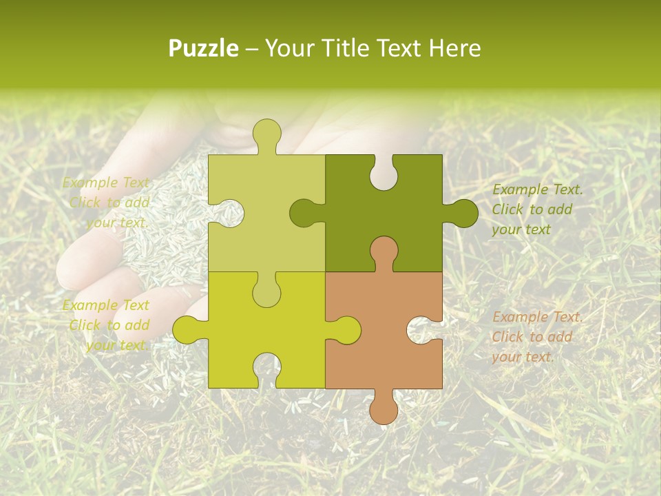 Maintenance Hand Seeding PowerPoint Template