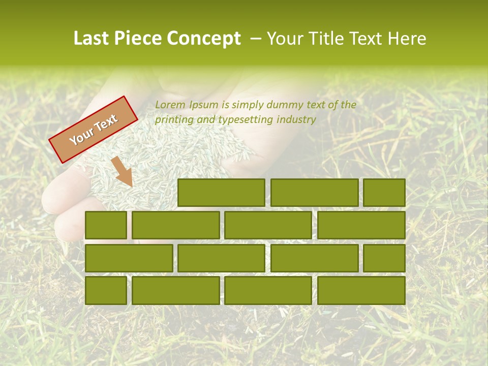 Maintenance Hand Seeding PowerPoint Template
