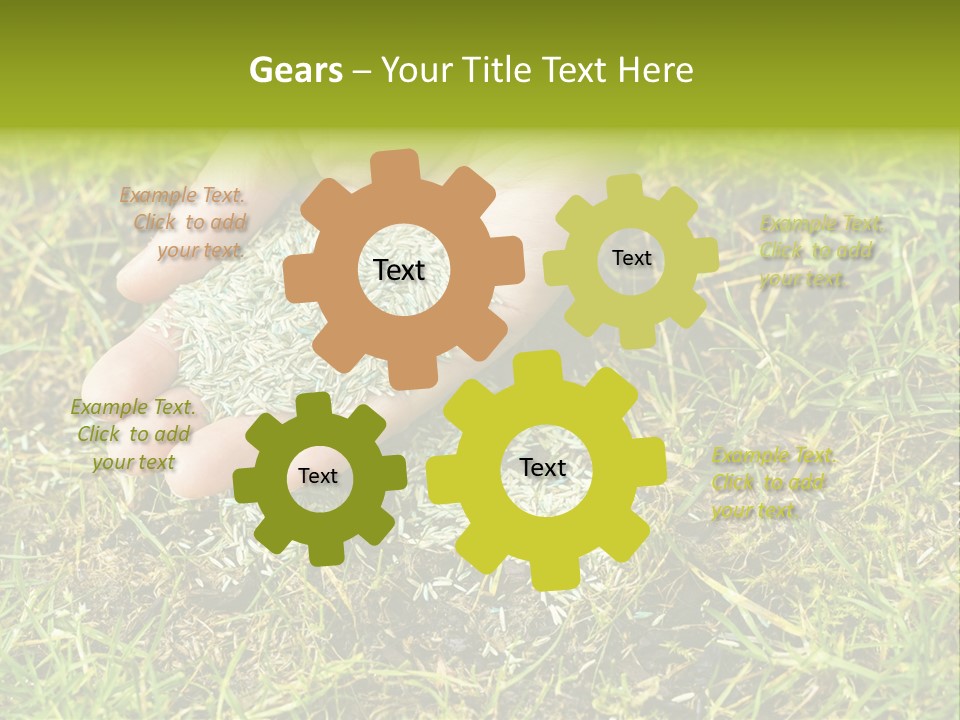Maintenance Hand Seeding PowerPoint Template