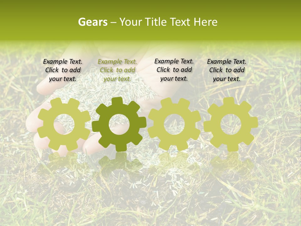 Maintenance Hand Seeding PowerPoint Template