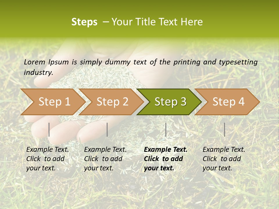Maintenance Hand Seeding PowerPoint Template