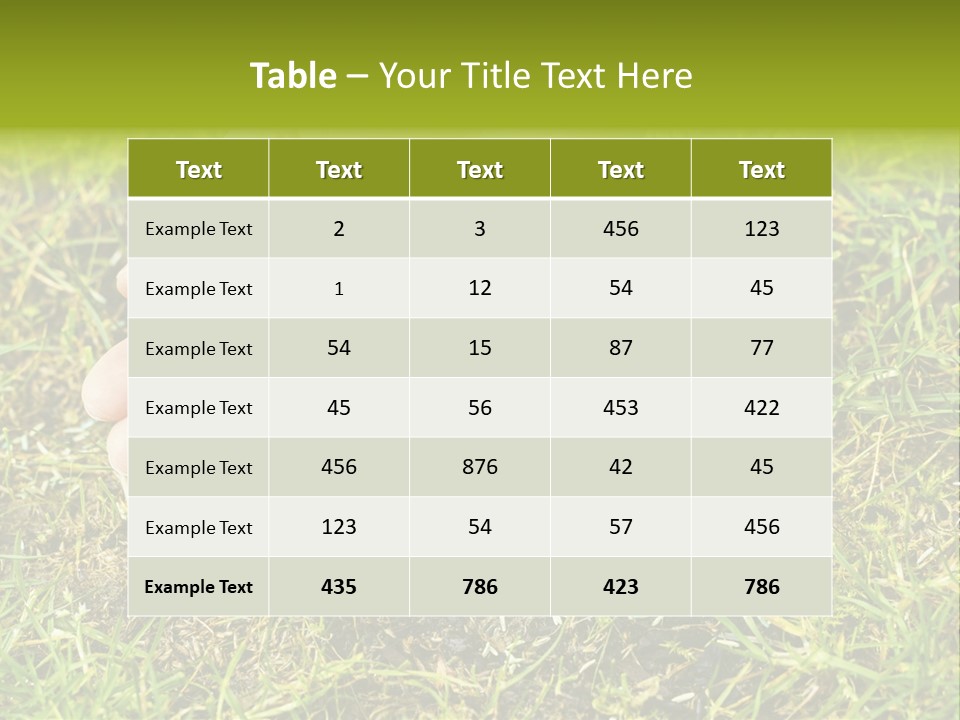 Maintenance Hand Seeding PowerPoint Template