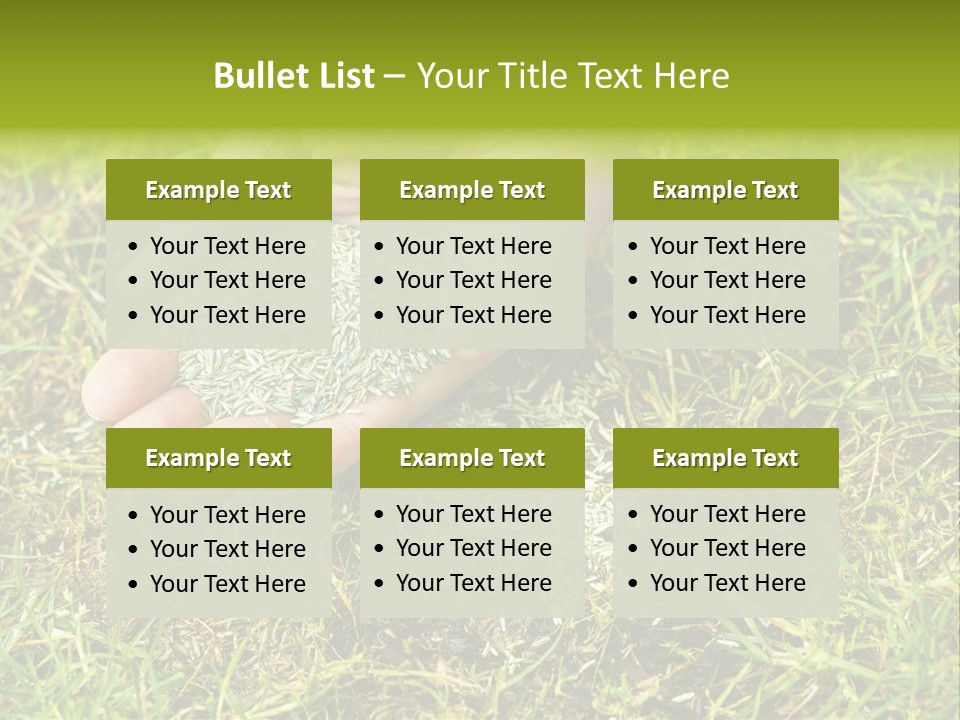 Maintenance Hand Seeding PowerPoint Template