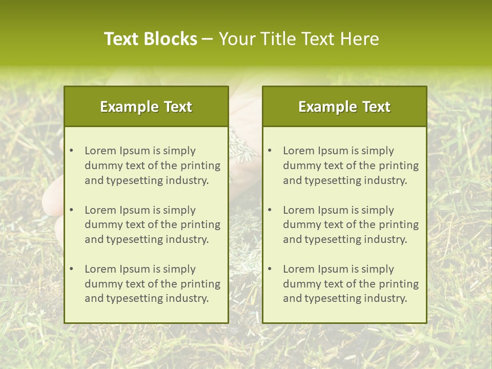 Maintenance Hand Seeding PowerPoint Template
