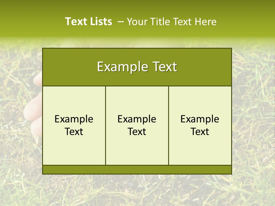 Maintenance Hand Seeding PowerPoint Template