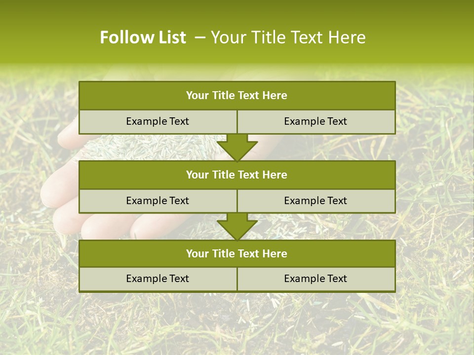 Maintenance Hand Seeding PowerPoint Template