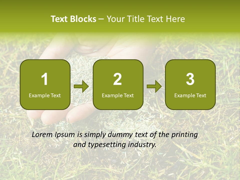 Maintenance Hand Seeding PowerPoint Template