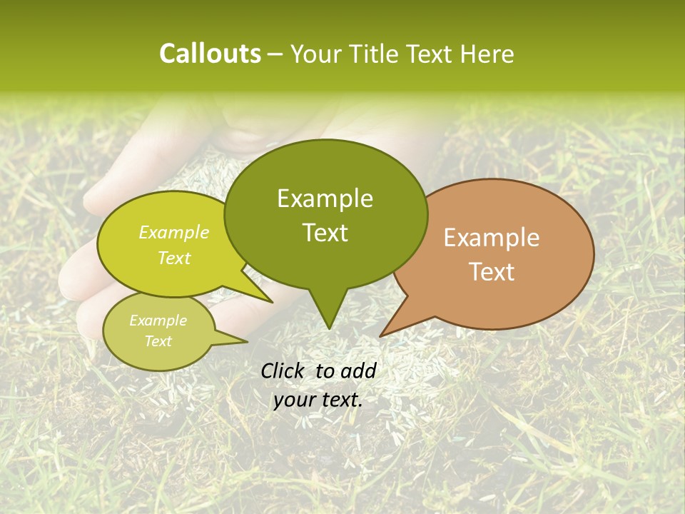 Maintenance Hand Seeding PowerPoint Template