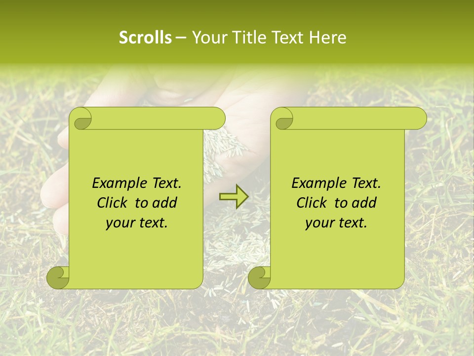 Maintenance Hand Seeding PowerPoint Template