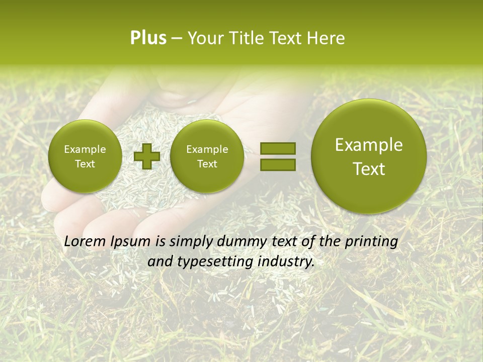 Maintenance Hand Seeding PowerPoint Template