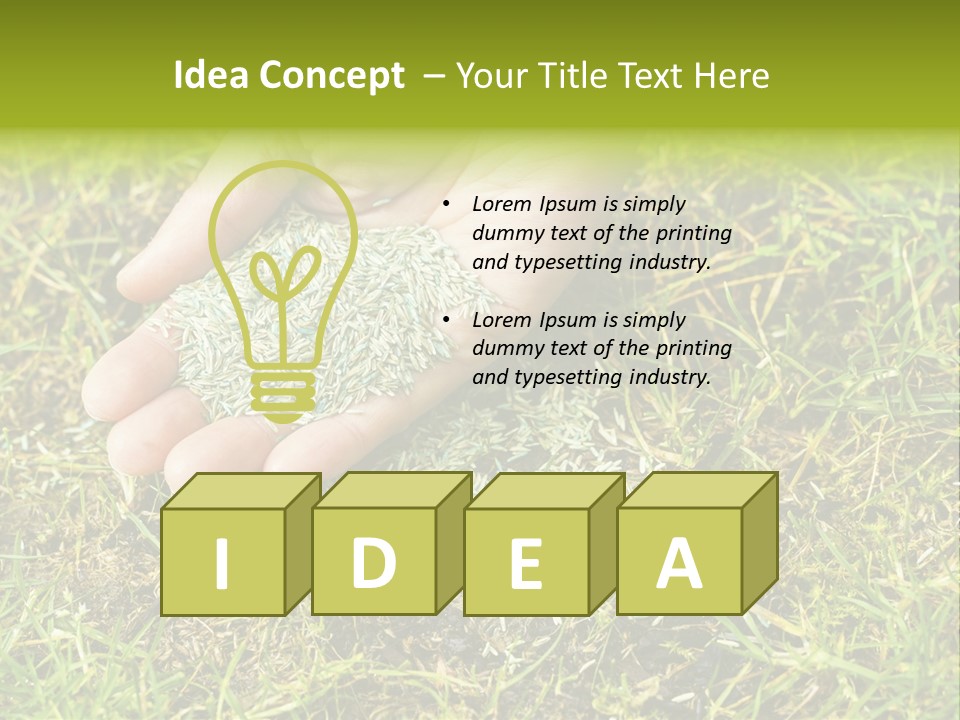 Maintenance Hand Seeding PowerPoint Template