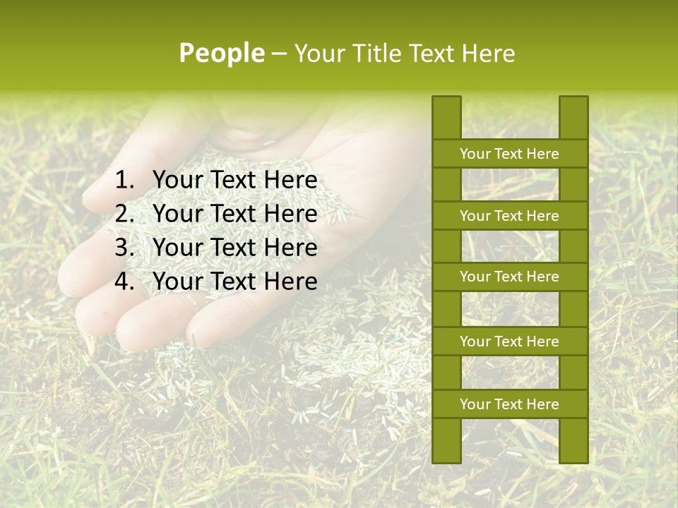 Maintenance Hand Seeding PowerPoint Template