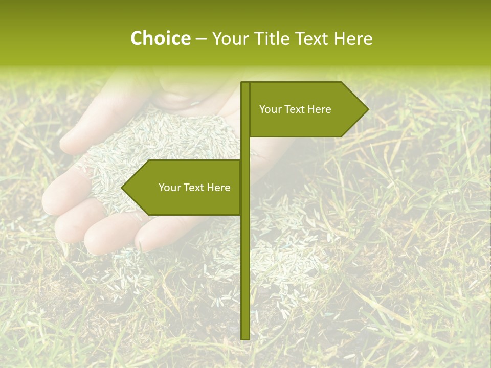 Maintenance Hand Seeding PowerPoint Template