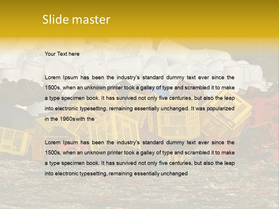 Junk Junkyard Scrapyard PowerPoint Template