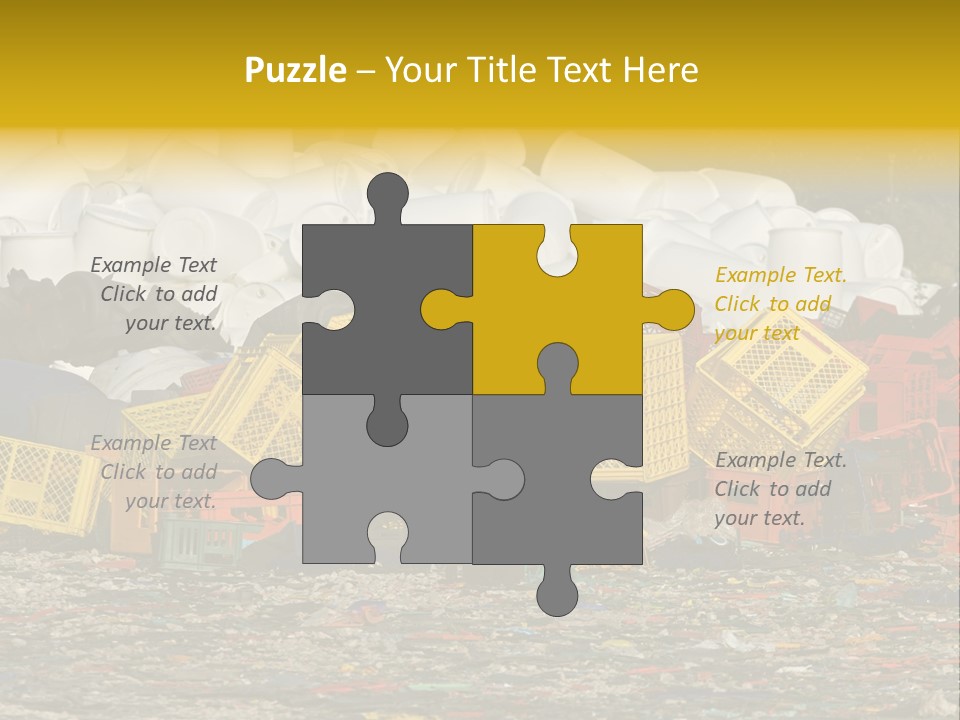 Junk Junkyard Scrapyard PowerPoint Template