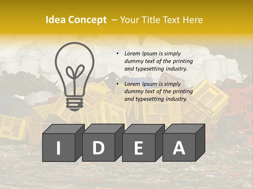 Junk Junkyard Scrapyard PowerPoint Template