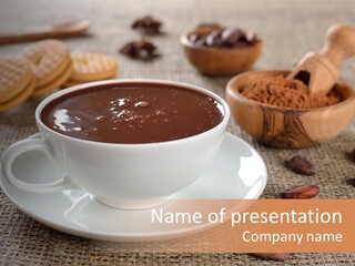 Portion Brown Dark PowerPoint Template