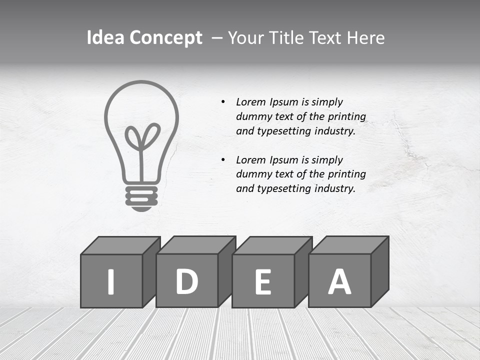 Texture Concrete View PowerPoint Template