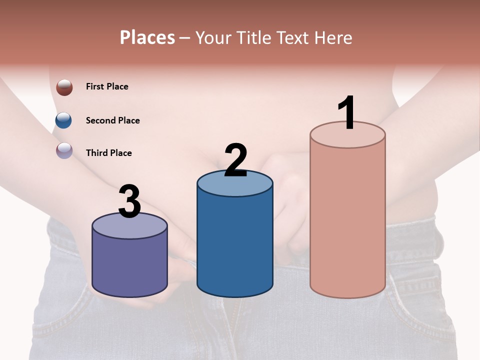 Navel Getting Dressed Cellulite PowerPoint Template