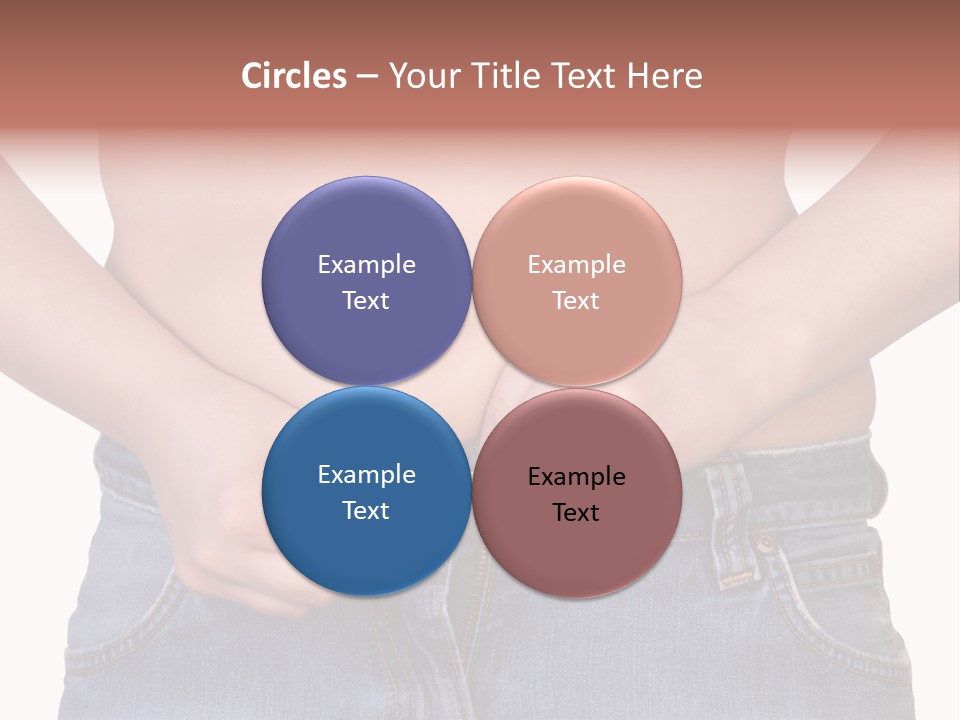Navel Getting Dressed Cellulite PowerPoint Template