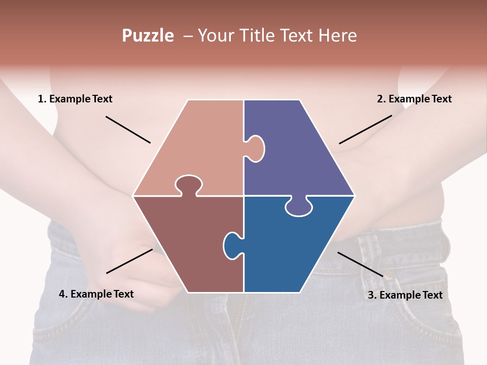 Navel Getting Dressed Cellulite PowerPoint Template