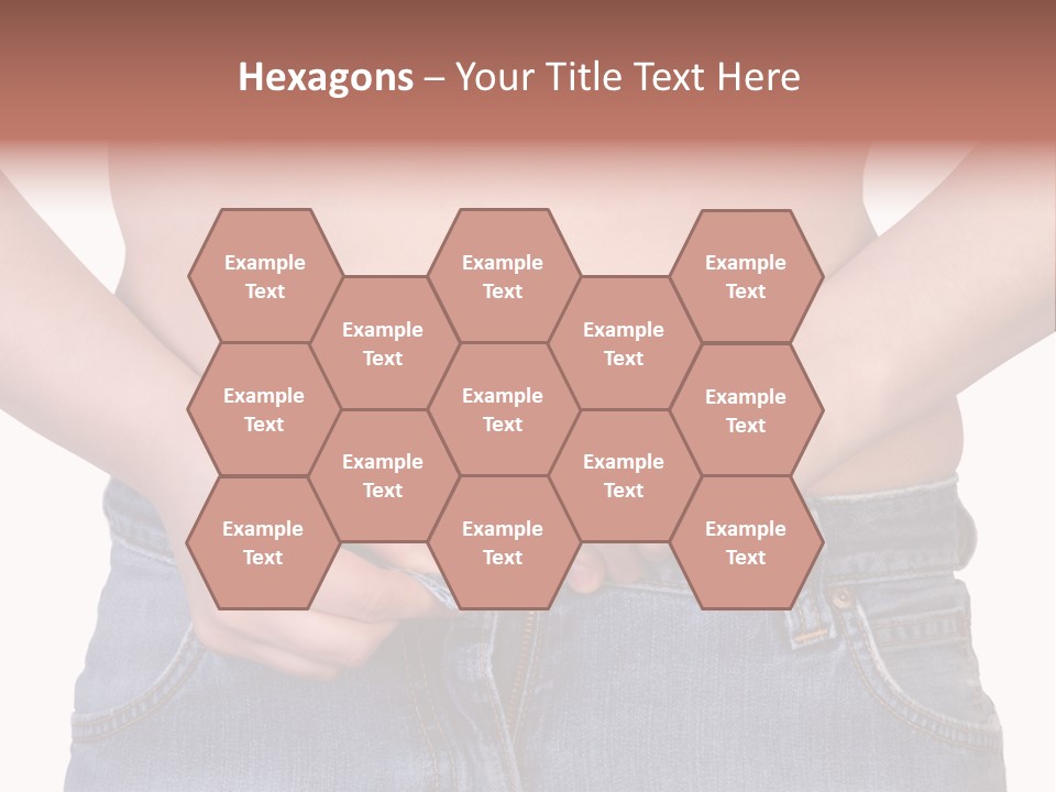 Navel Getting Dressed Cellulite PowerPoint Template