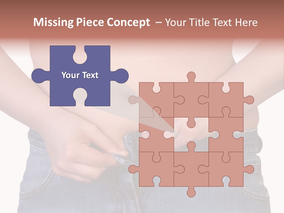 Navel Getting Dressed Cellulite PowerPoint Template