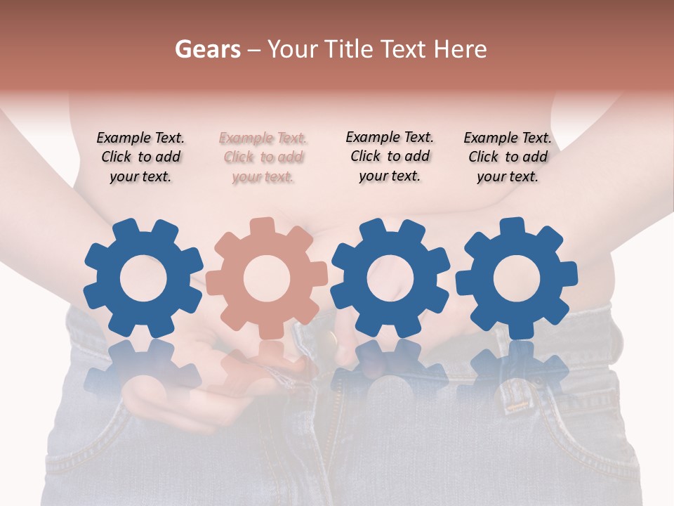 Navel Getting Dressed Cellulite PowerPoint Template