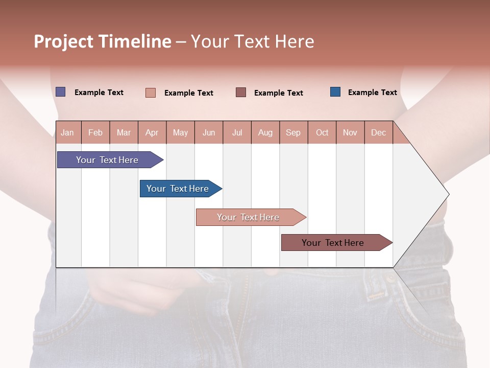 Navel Getting Dressed Cellulite PowerPoint Template