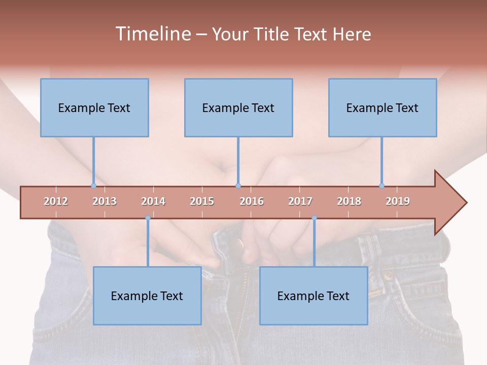 Navel Getting Dressed Cellulite PowerPoint Template