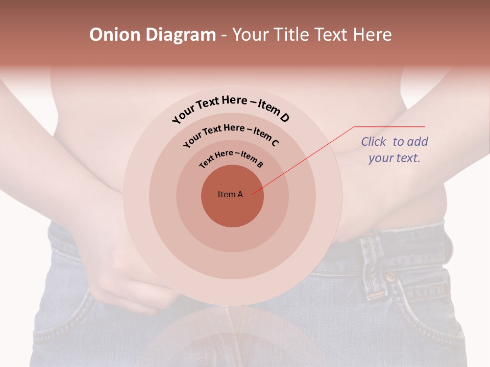 Navel Getting Dressed Cellulite PowerPoint Template