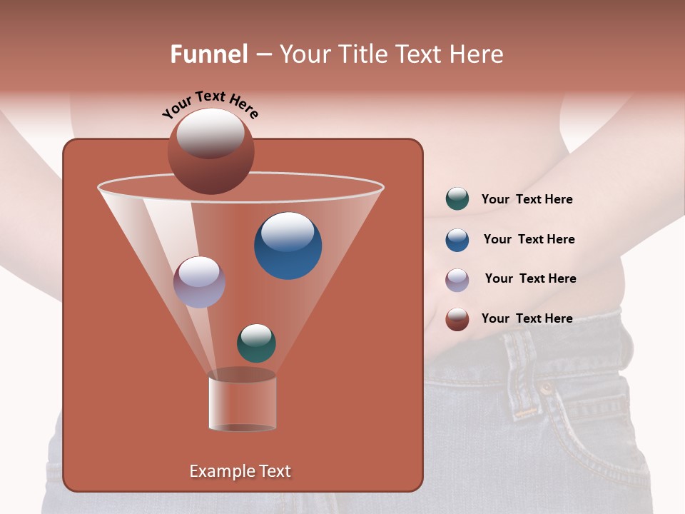 Navel Getting Dressed Cellulite PowerPoint Template