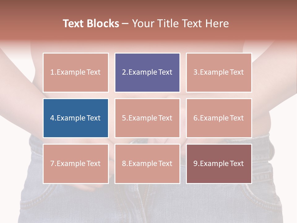 Navel Getting Dressed Cellulite PowerPoint Template