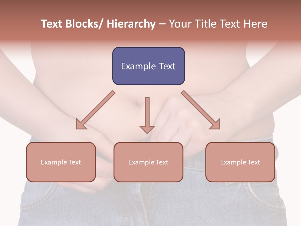 Navel Getting Dressed Cellulite PowerPoint Template