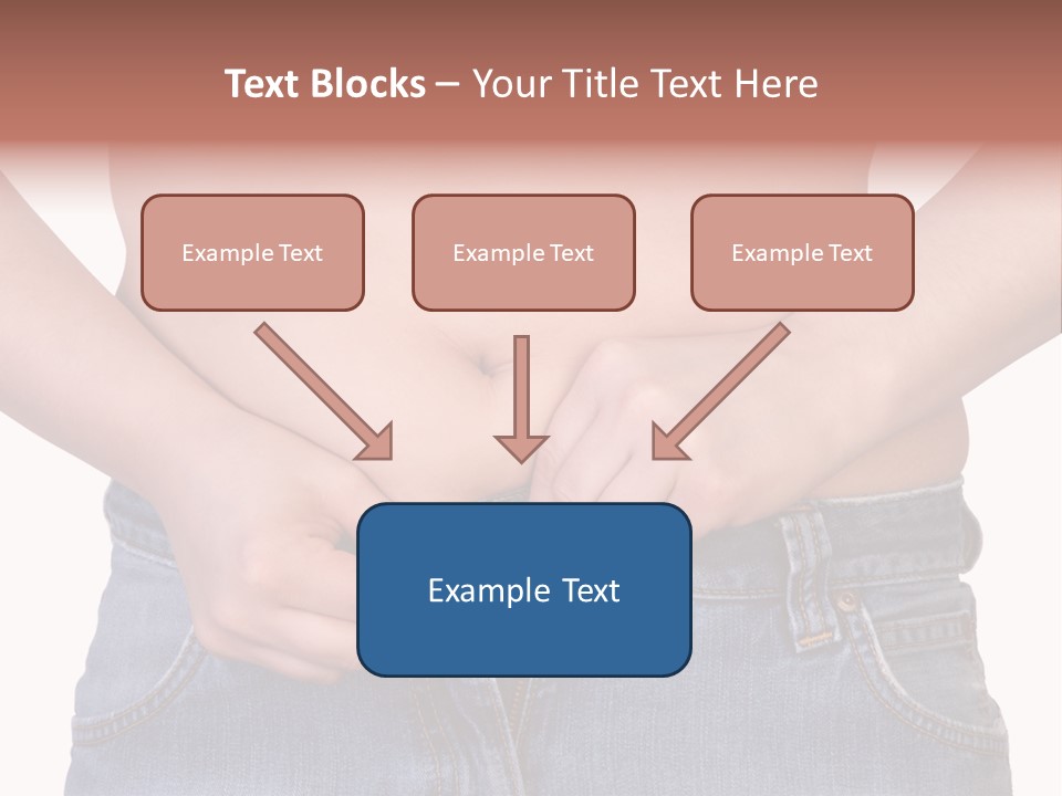 Navel Getting Dressed Cellulite PowerPoint Template