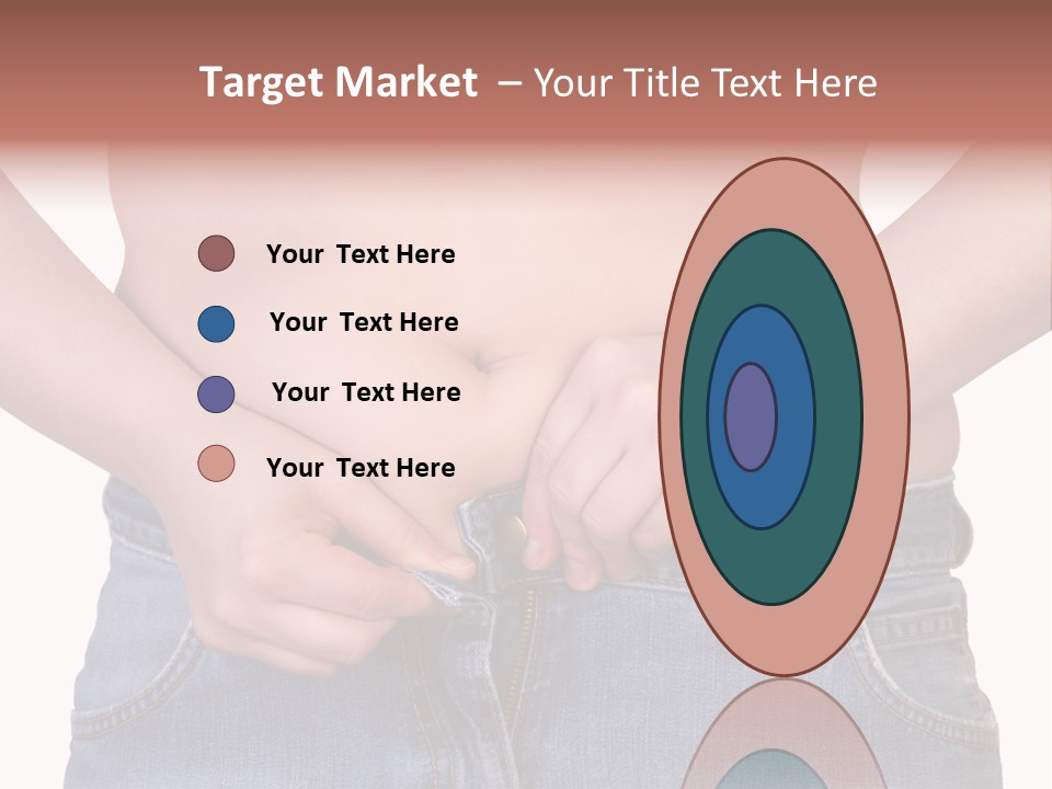 Navel Getting Dressed Cellulite PowerPoint Template