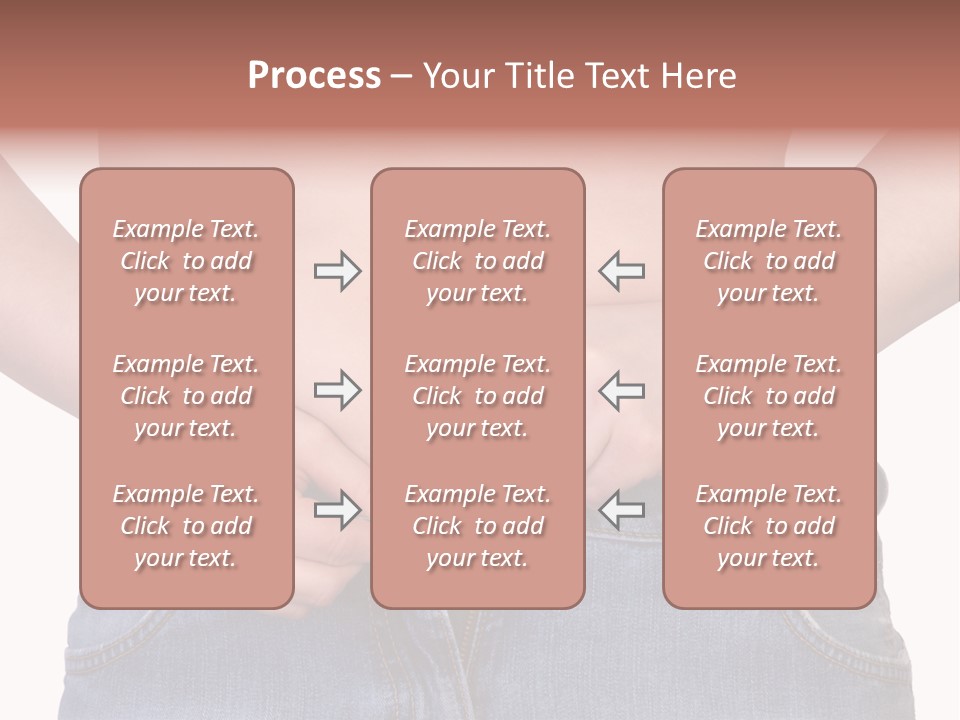 Navel Getting Dressed Cellulite PowerPoint Template