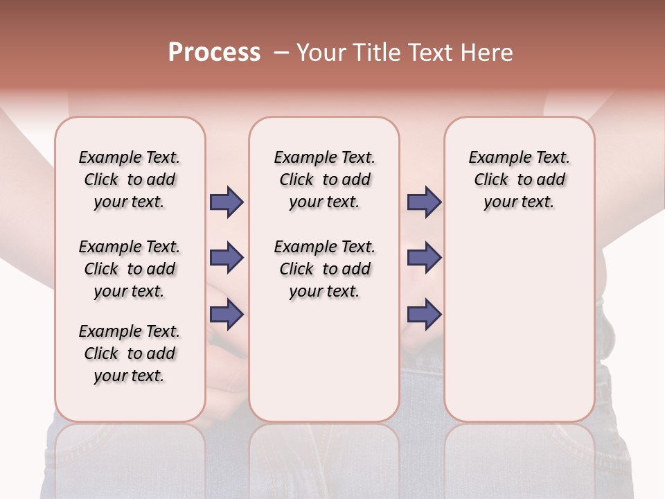 Navel Getting Dressed Cellulite PowerPoint Template
