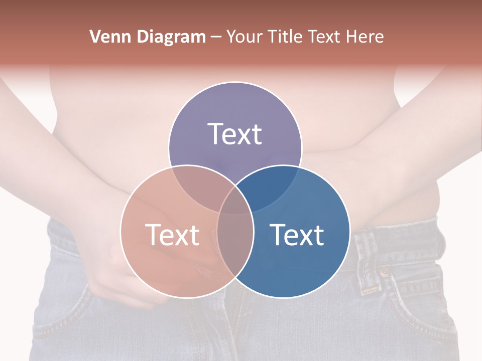Navel Getting Dressed Cellulite PowerPoint Template