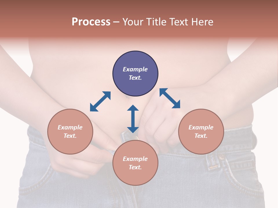 Navel Getting Dressed Cellulite PowerPoint Template