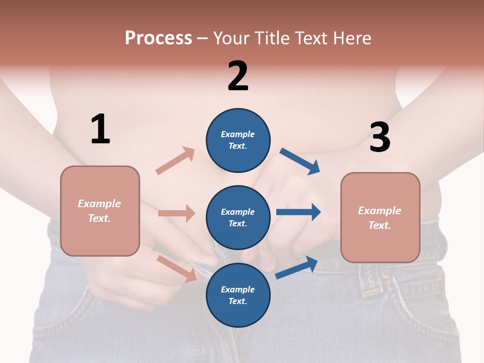 Navel Getting Dressed Cellulite PowerPoint Template