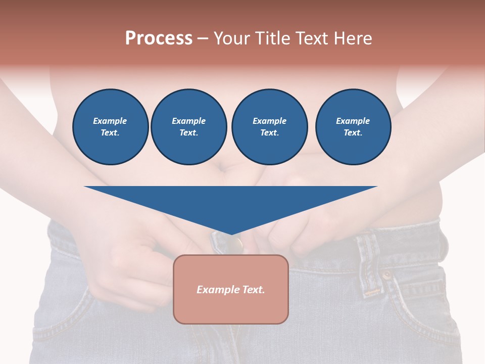 Navel Getting Dressed Cellulite PowerPoint Template