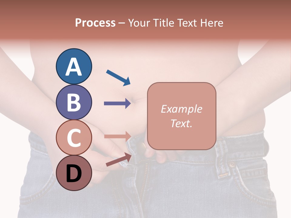 Navel Getting Dressed Cellulite PowerPoint Template