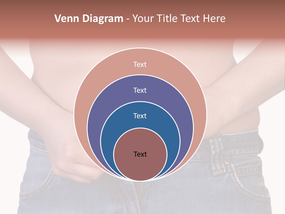 Navel Getting Dressed Cellulite PowerPoint Template