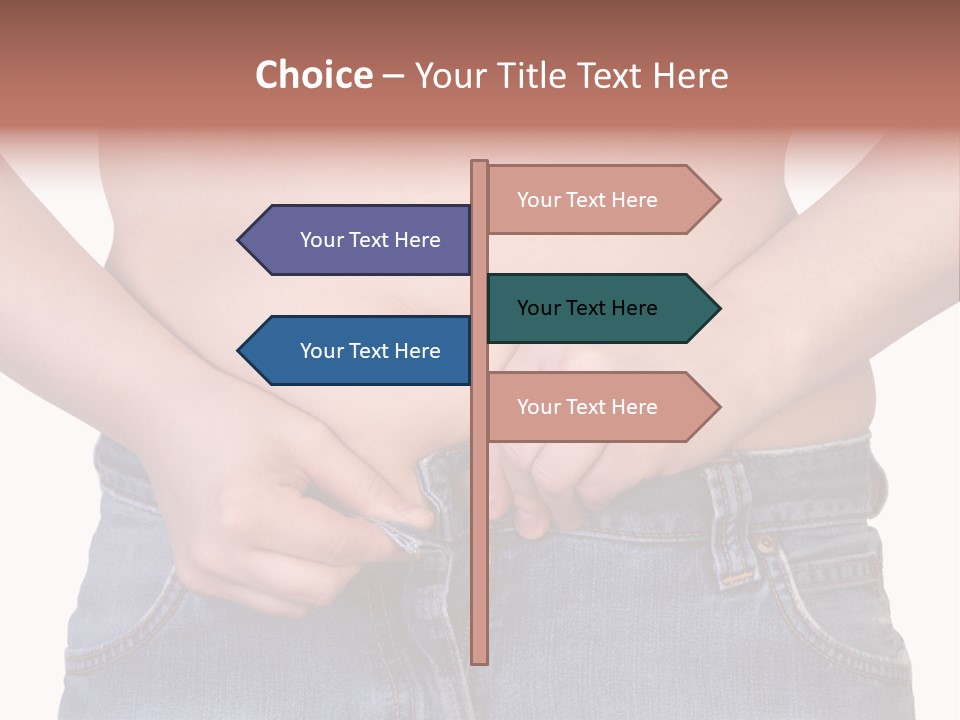 Navel Getting Dressed Cellulite PowerPoint Template