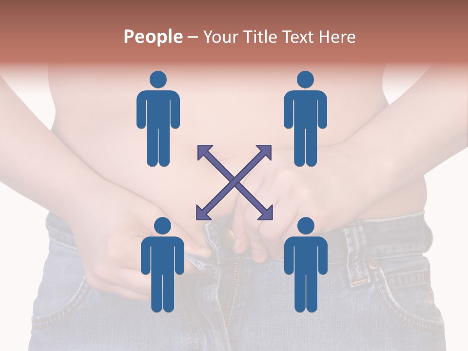 Navel Getting Dressed Cellulite PowerPoint Template