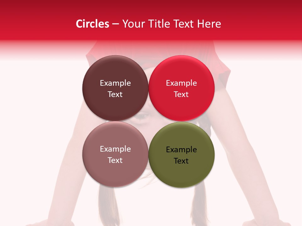 A Little Girl Doing A Handstand On Her Head PowerPoint Template