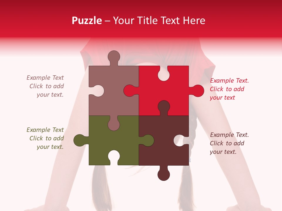 A Little Girl Doing A Handstand On Her Head PowerPoint Template