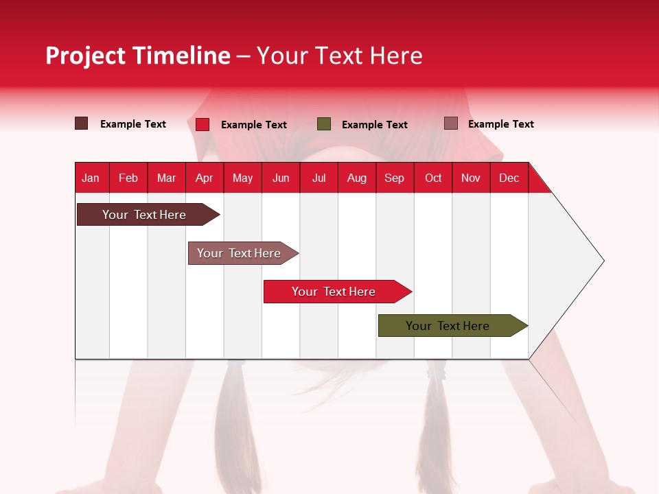 A Little Girl Doing A Handstand On Her Head PowerPoint Template