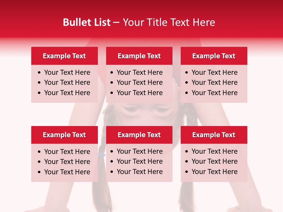 A Little Girl Doing A Handstand On Her Head PowerPoint Template